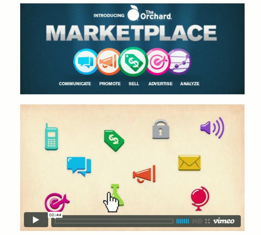 Vereint zahlreiche Applikationen: Der "Marketplace" von The Orchard