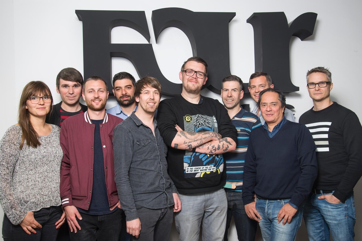 Neue Partner (von links): Nina Grätz (Labelmanagerin Four Music), Markus Roth (Director Digital Domestic Sony Music), Michael Stockum (Head of Four Music), Daniel Malat (Head of Marketing ...