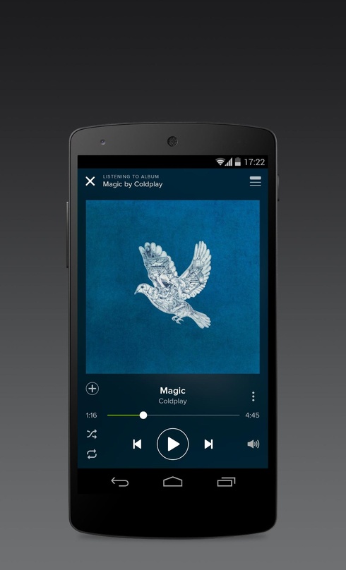 Ist da eine Taube durchs Sicherheitsleck geschlüpft? Die Spotify-Betreiber setzen die aktuelle Coldplay-Single auf einem Pressebild zur Android-App ein, das Album der Band ist aber zunächs...