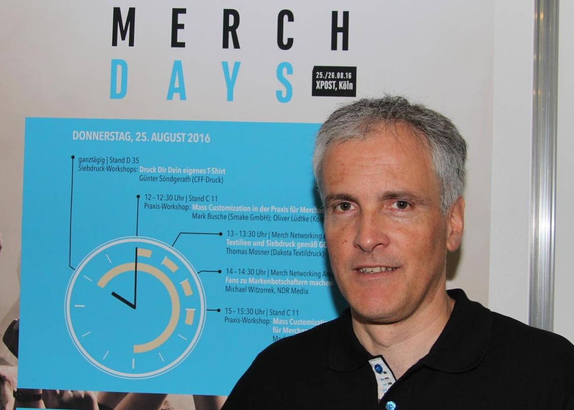 Richtete in Köln die erste Ausgabe der MerchDays aus: Stefan Roller-Aßfalg (Aka Merch & Textil)