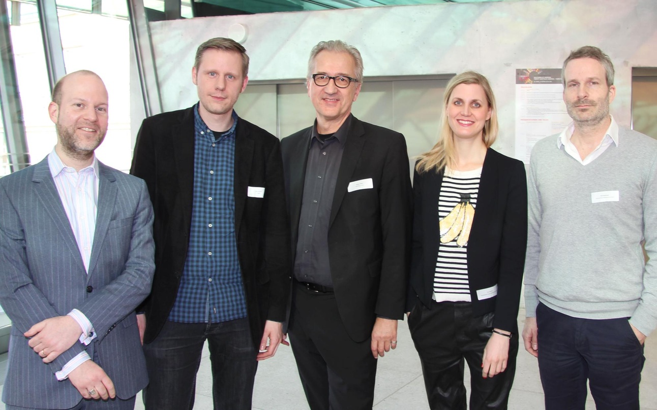 Diskutierten über Jobs in der Musikindustrie und die Wünsche der Branche an potenzielle Bewerber (von links): Rene Houareau (Bundesverband Musikindustrie), Michael Krause (Deezer), Georg L...