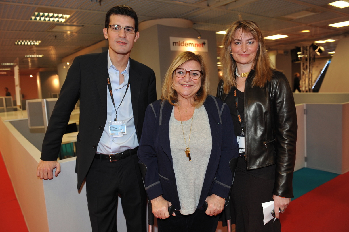 Vor dem Wachwechsel in Cannes (v.l.n.r.): Bruno Crolot, Dominique Leguern und Anne De Kerckhove