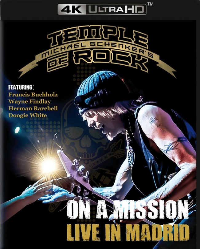 Erscheint als Ultra-HD Blu-ray: "On A Mission - Live In Madrid" von Michael Schenker's Temple Of Rock