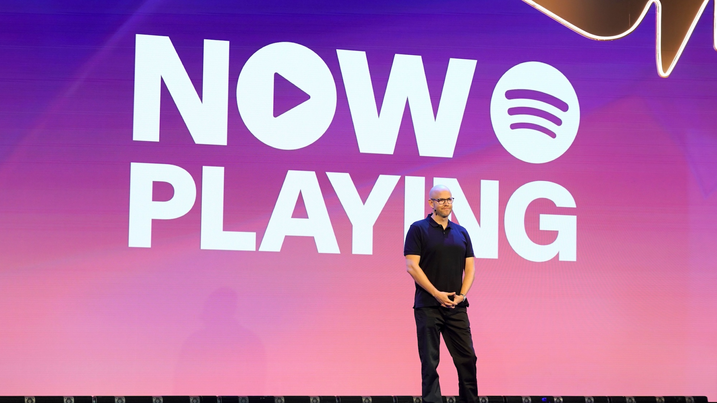 9c5eaa73 87f2 4950 ab26 f0123185044a Rückte in Los Angeles beim Event „Now Playing“ die Podcast-Welt in den Fokus: Spotify-CEO Daniel Ek.