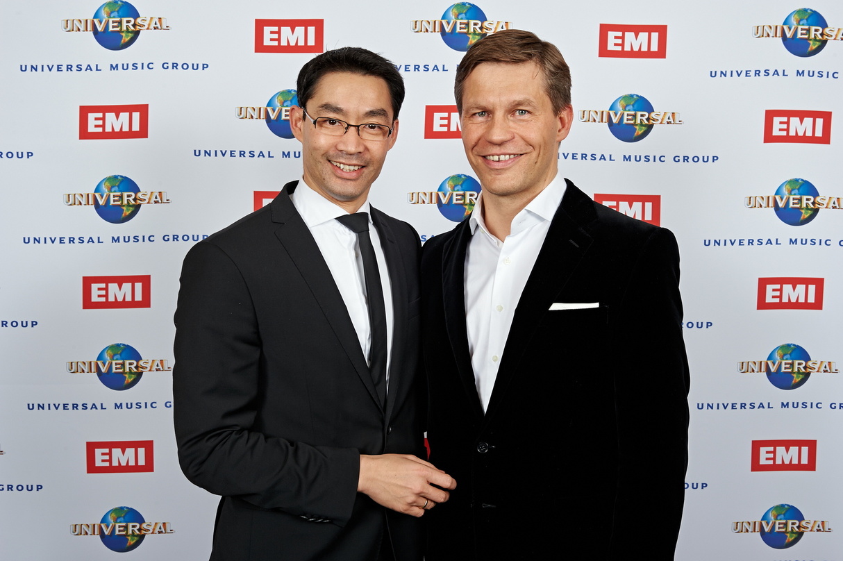 Beim Echo-Empfang von Universal Music: Philipp Rösler (links) und Frank Briegmann