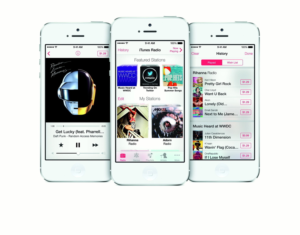 Erweitertes Musikangebot: Apple stellte am 10. Juni den zuvor gerüchteweise als iRadio verhandelten Dienst iTunes Radio vor