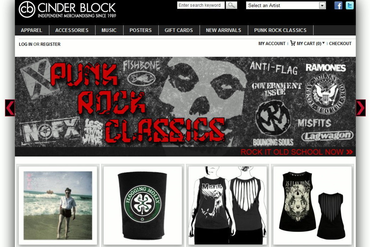 Bringt unter anderem Punkrock-Klassiker unter das Dach von AEG Live: Cinder Block geht in BandMerch auf