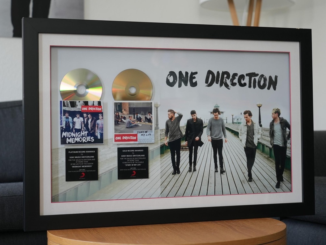 Zu haben: Platin und Gold für One Direction aus dem Jahr 2014
