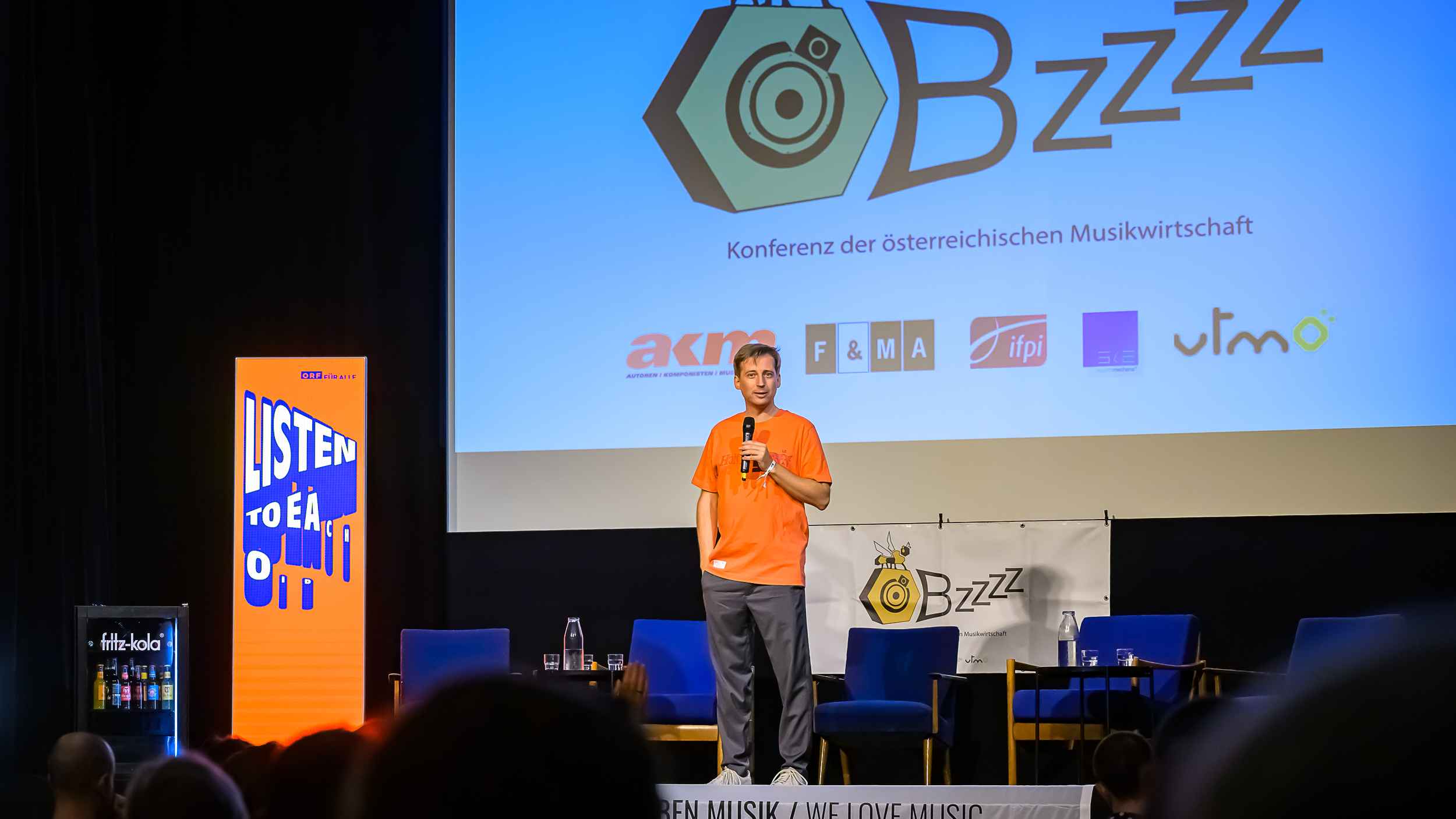 Einer der führenden Köpfe hinter der Bzzzz: Hannes Tschürz, Vorstandsmitglied IFPI Austria.