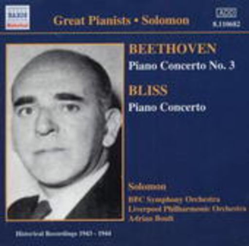 Solomon Cutner/Adrian Boult/BBC Symphony Orchestra/... – Beethoven: Piano Concerto No. 3/Bliss: Piano Concerto (1943/1944)