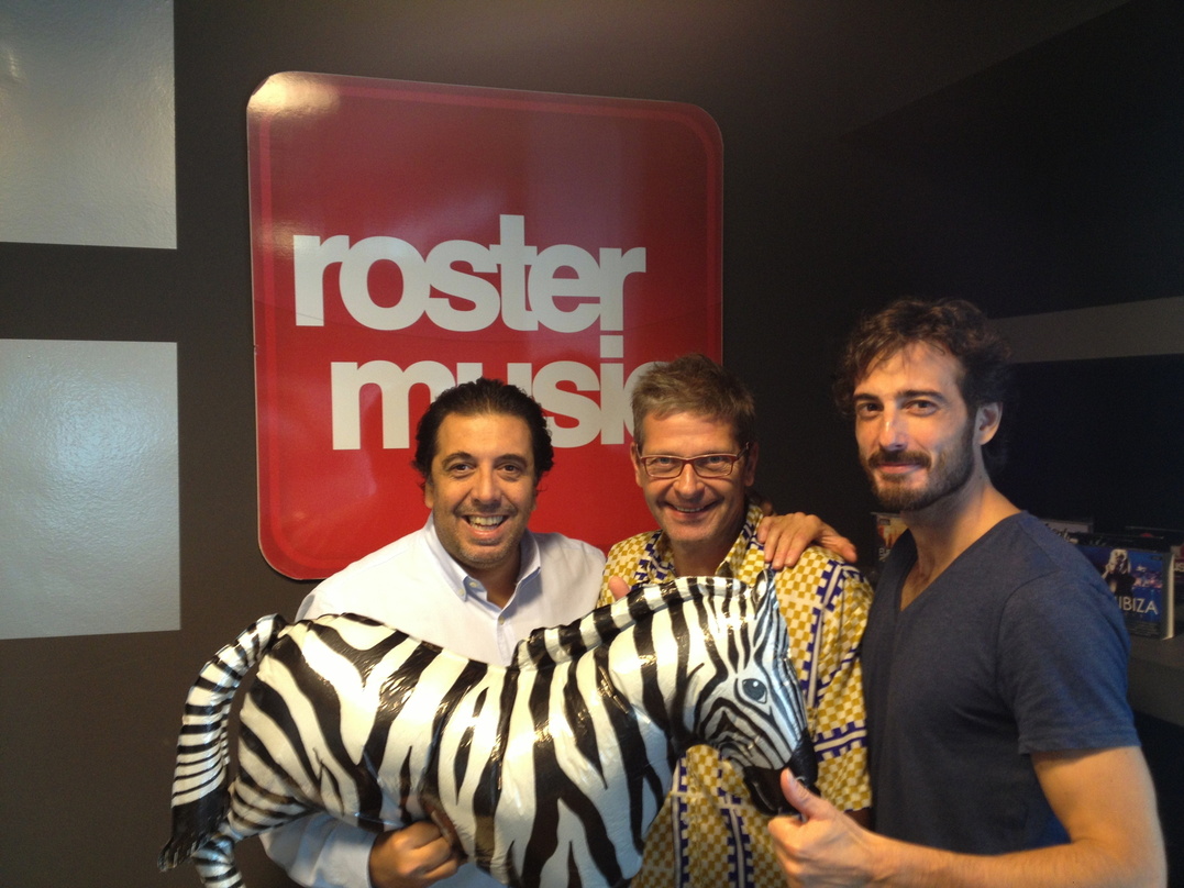 Schulterschluss mit Zebra (von links): Ricardo Campoy (Roster Music), Alex van Looy (Zebralution) und Marc Cuevas (Roster Music)