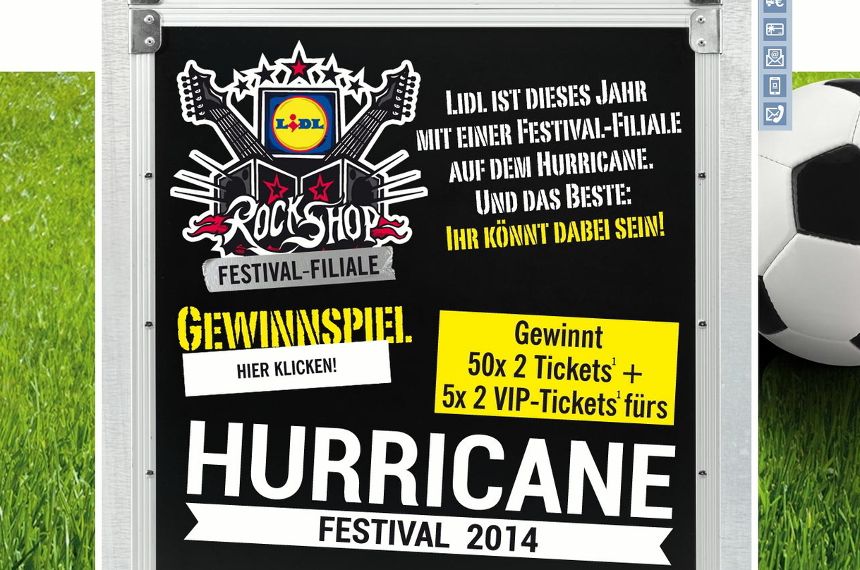 Mit Rockshop aufs Hurricane Festival: Lidl verlost Karten und stellt Supermarkt-Zelt auf
