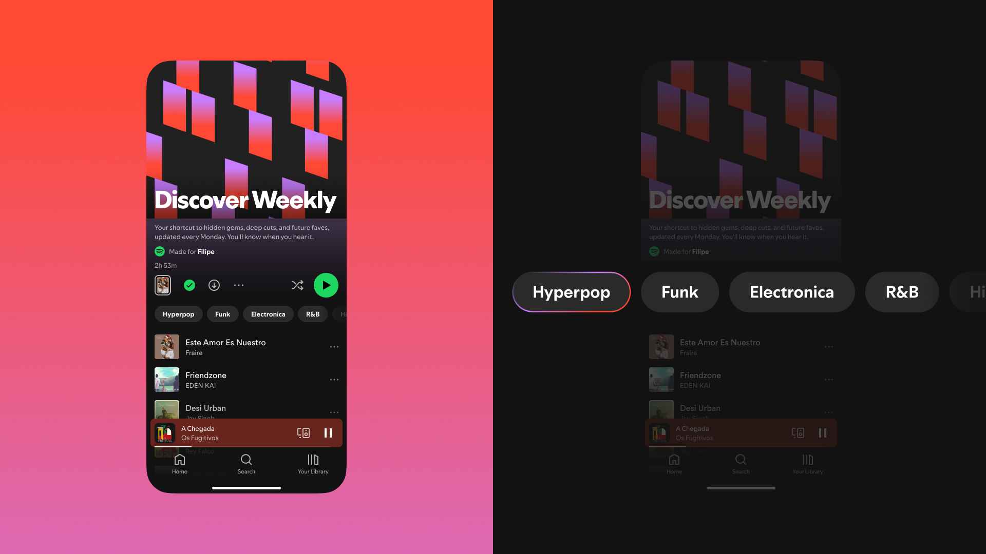 Neuer Look, neue Optionen: Discover Weekly bekommt zum zehnten Geburtstag ein Make-Over.