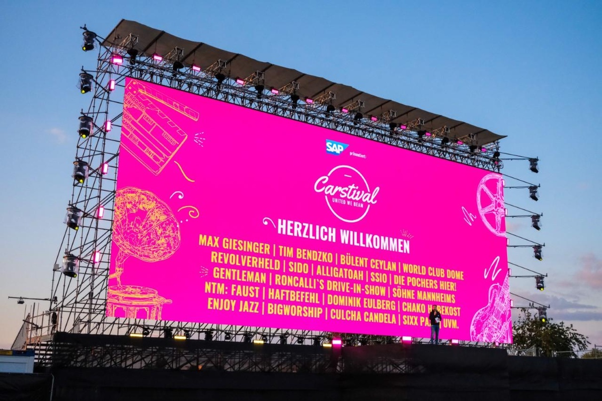 Wird bereits aufgebaut: das Carstival in Mannheim