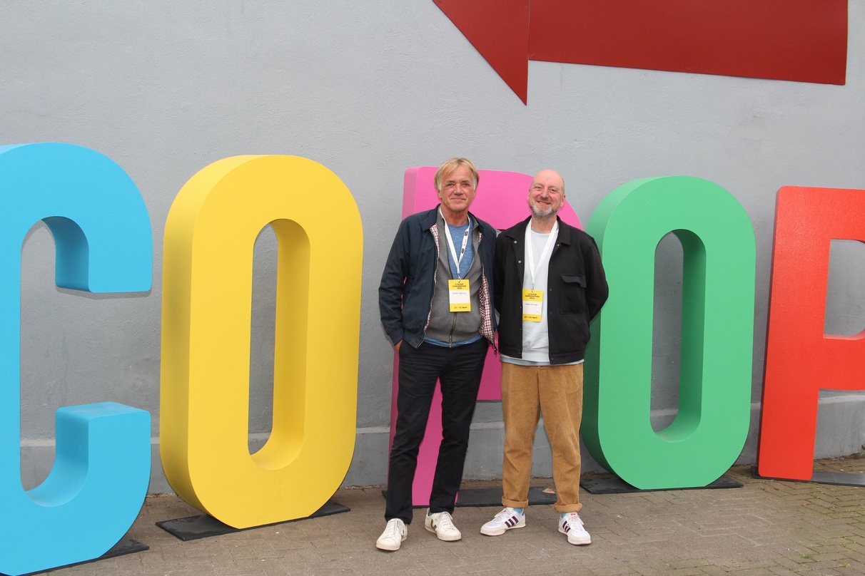 Rüsten sich für das große Jubiläum: Norbert Oberhaus (Geschäftsführer c/o pop) und Ralph Christoph (Convention Director c/o pop)