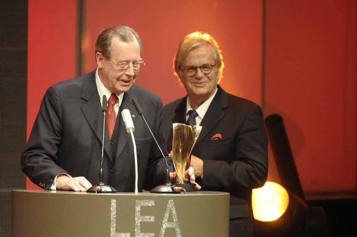 LEA für ein Lebenswerk: Witiko Adler (l.) und Laudator Justus Frantz