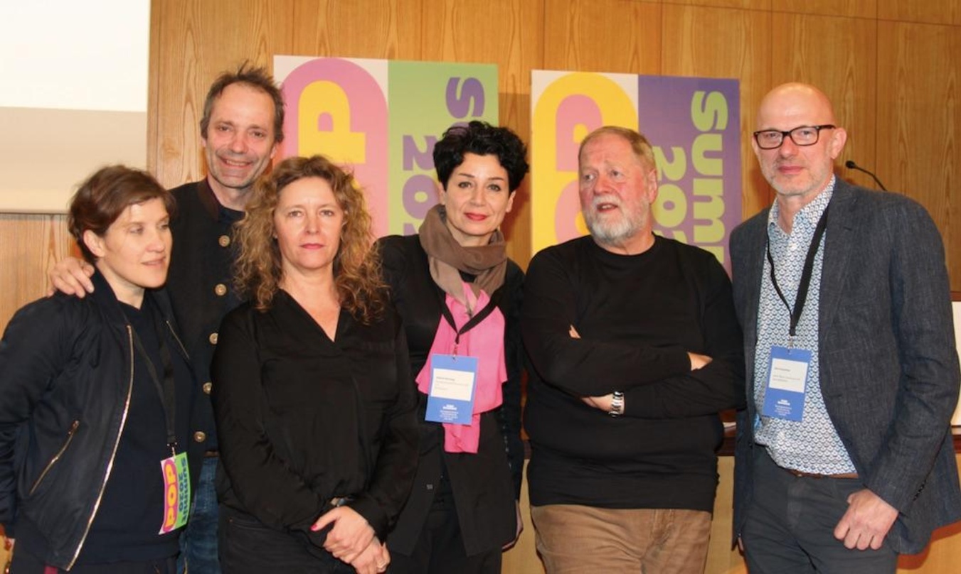 Mit dabei bei der Eröffnung des Pop Summit 2020 in Köln (von links): Terry Krug (Clubstiftung Hamburg), Karsten Schölermann (LiveKomm), Katja Lucker (Musikcboard Berlin), Andrea Rothaug (B...