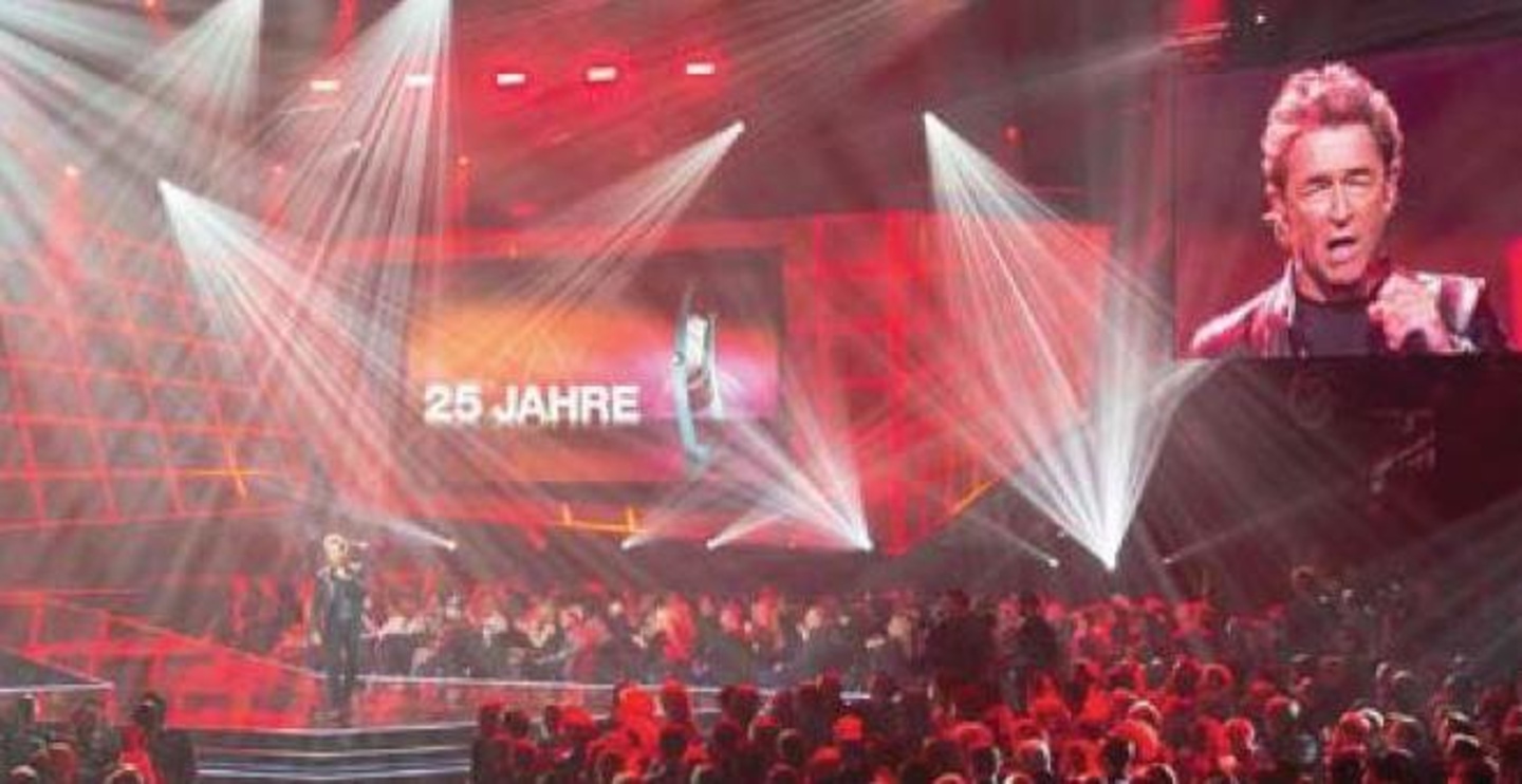 Erinnerung an große Momente aus 25 Jahren: Peter Maffay beim Auftakt zum Echo 2016