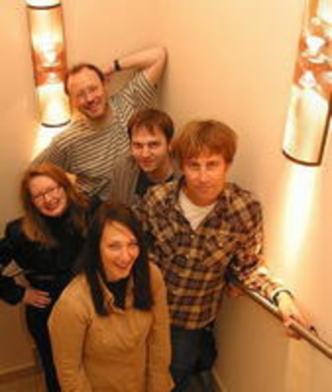 Wollen Artist Development betreiben (v.l.n.r.): Justitiarin Yvonne Sill, Walter Gröbchen (A&R Consultant UMP), Dörr, Buskies und Darmstaedter
