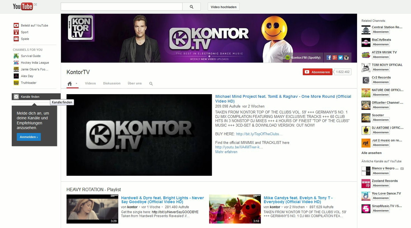 Nun im Fernsehen empfangbar: Kontor.TV
