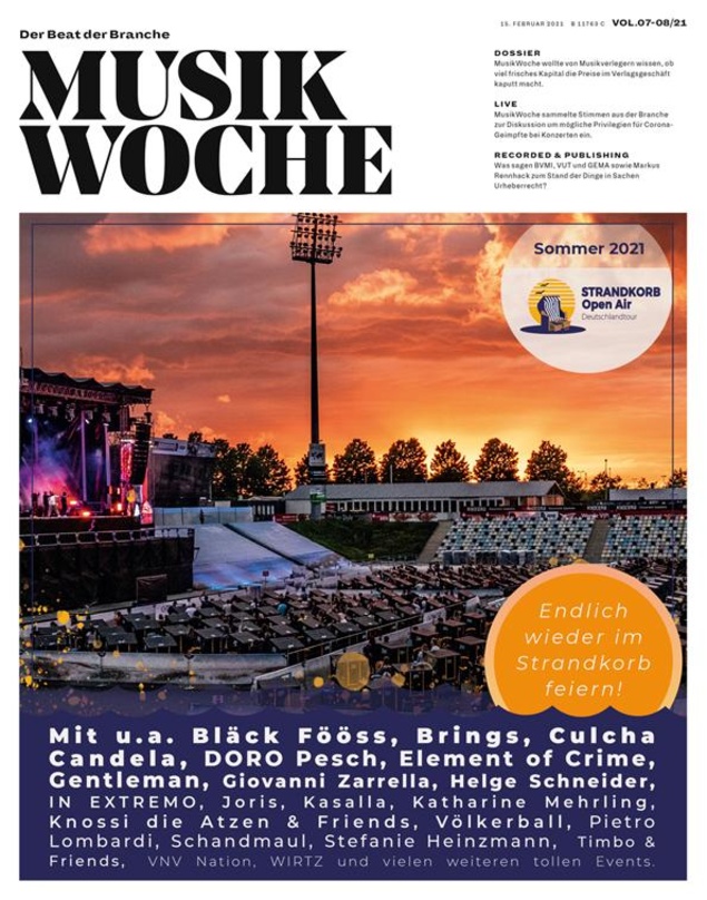Die E-Paper-Ausgabe von MusikWoche Vol. 07+08 2021