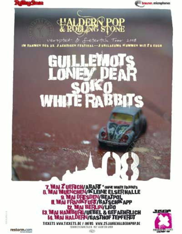 Blickfang: Plakat zur Haldern Pop Tour
