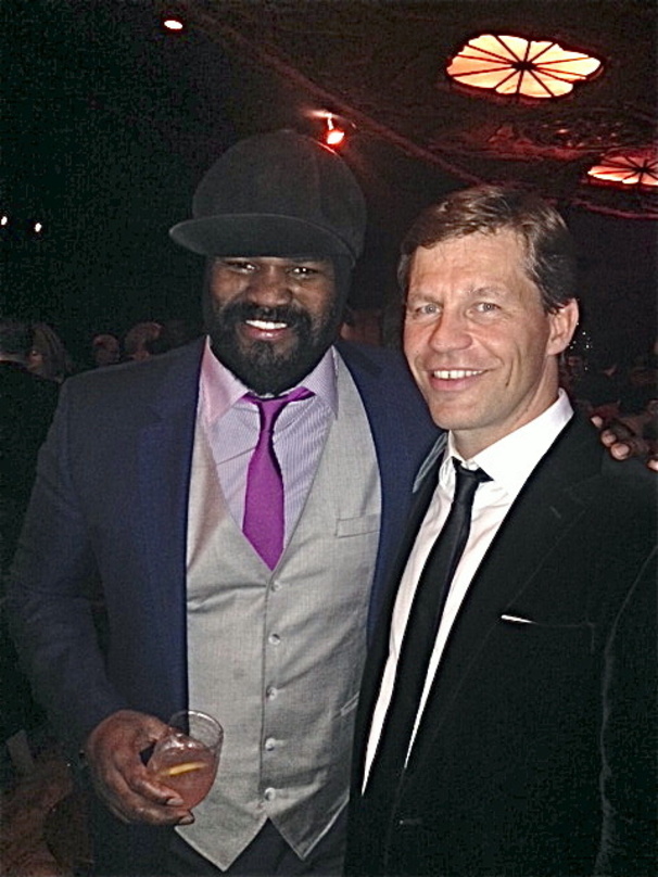 Nach den Grammys: Frank Briegmann (rechts) gratulierte Gregory Porter