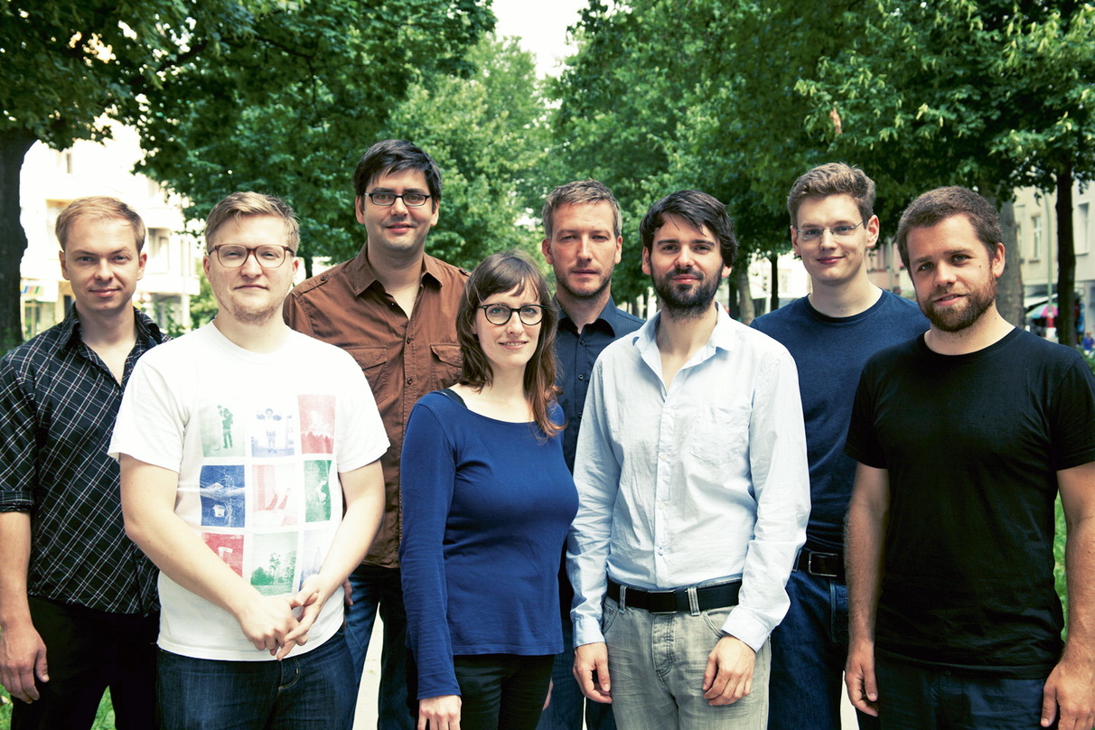Erweitern das Spektrum von gigmit um eine Bookingagentur: das Team von gigmit mit (von links) Markus Kalette, Robert Winkler, Andreas Schwarz, Susanne Janetzki, Christian Klugert, Marcus R...