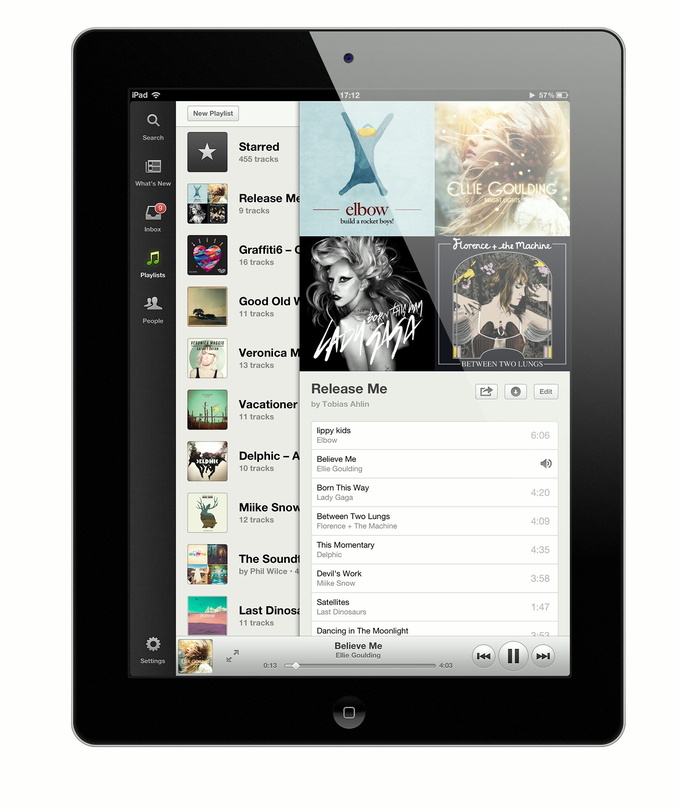 Will mehr als nur eine größere Smartphone-App sein: Spotifys neue iPad-App