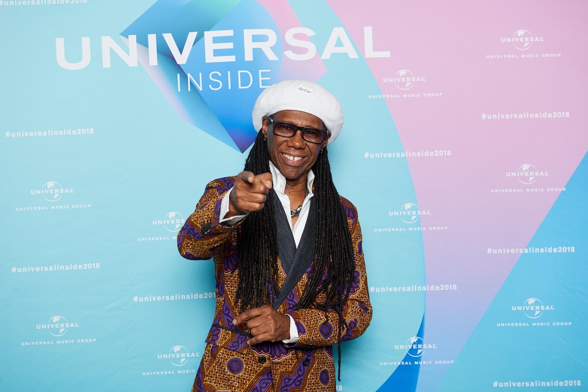 Spricht zum wiederholten Mal beim Amsterdam Dance Event: Nile Rodgers, hier bei Universal Inside
