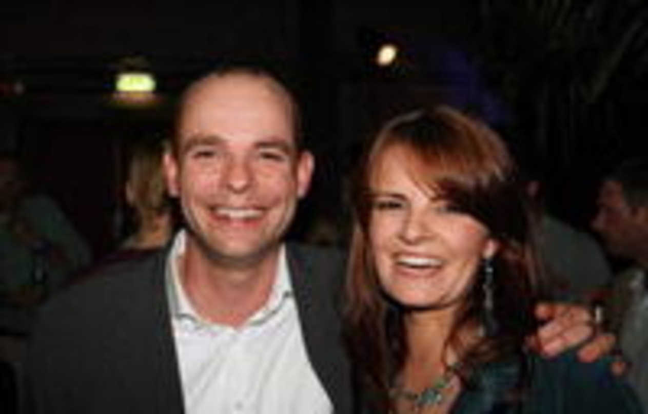 Zufrieden: Ralf Kleinhenz (l.) und Katja Bittner