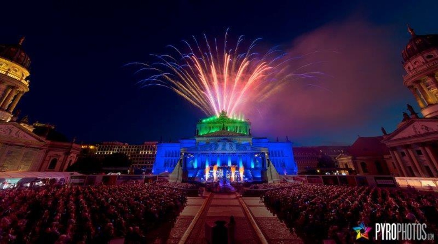 Stimmungsvoll: Feuerwerk beim Classic Open Air