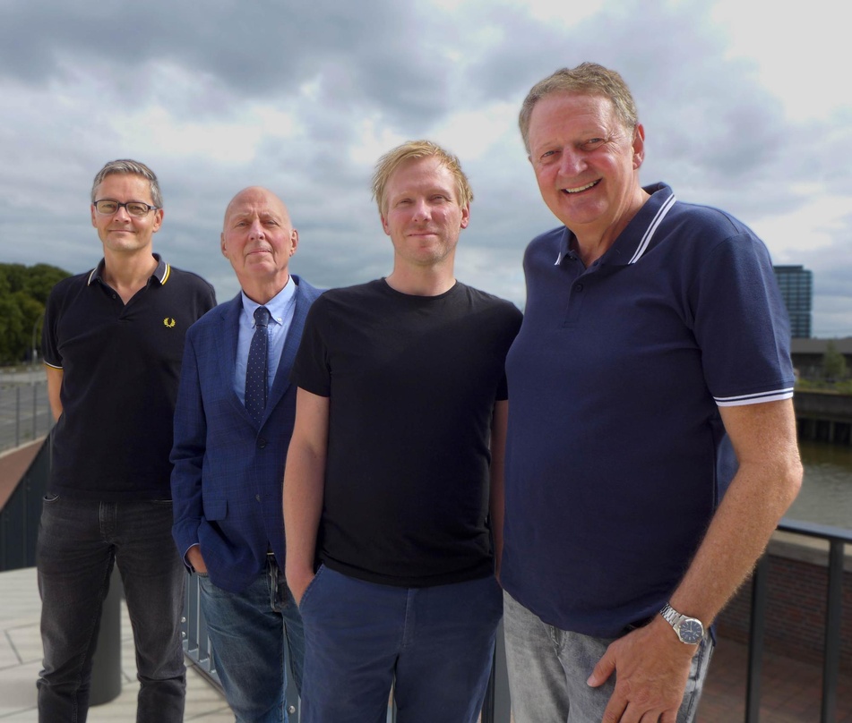 Personalwechsel in der Vertriebsleitung von Broken Silence (von links): Holger Fleder (Managing Director), Wolfgang Thoma (Head of A&R), Sebastian Stralucke (Vertriebsleiter) und Stefan Vo...