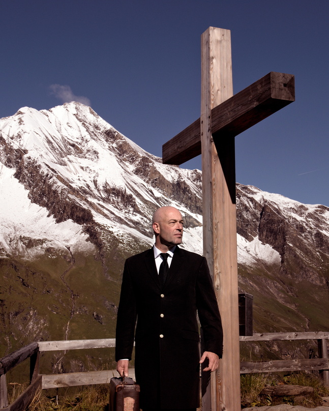 Am Gipfelkreuz: Der Graf