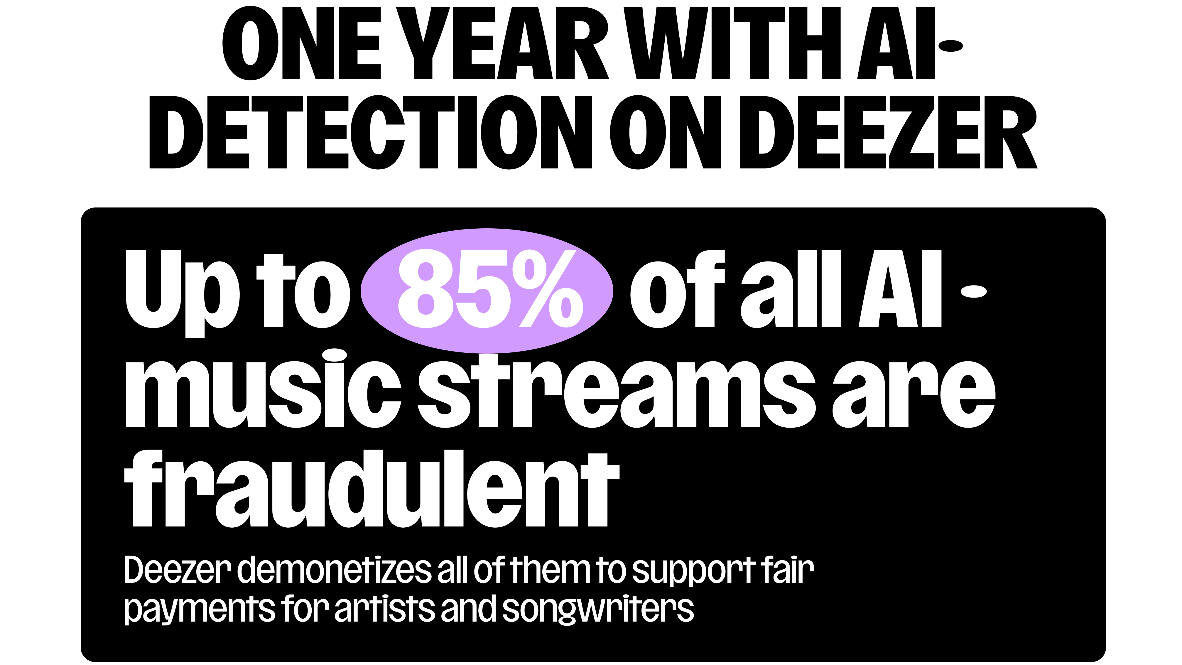Zieht Bilanz nach einem Jahr: Deezer mit seinem hauseigenen KI-Detektor.