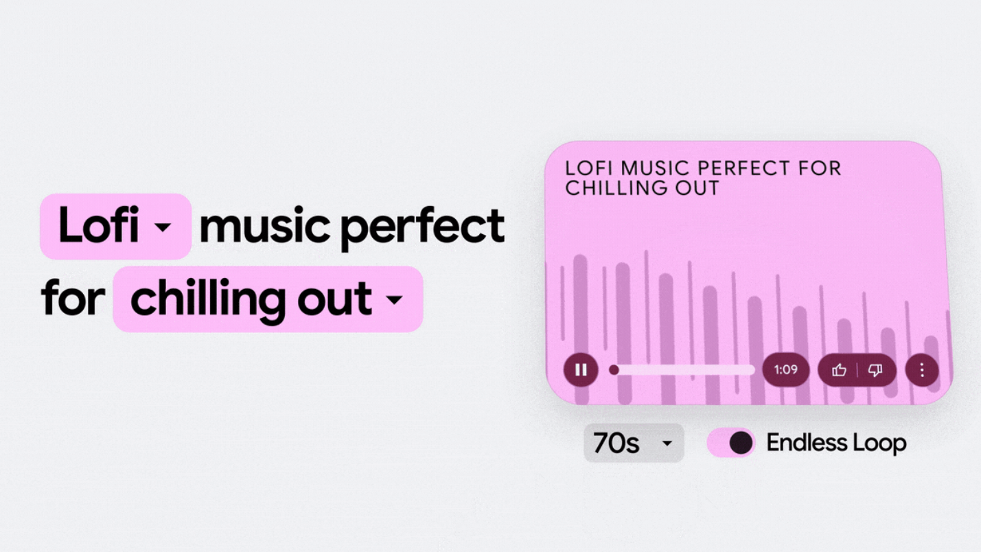 Nun mit neuen Updates: das MusicFX-Tool von Google.