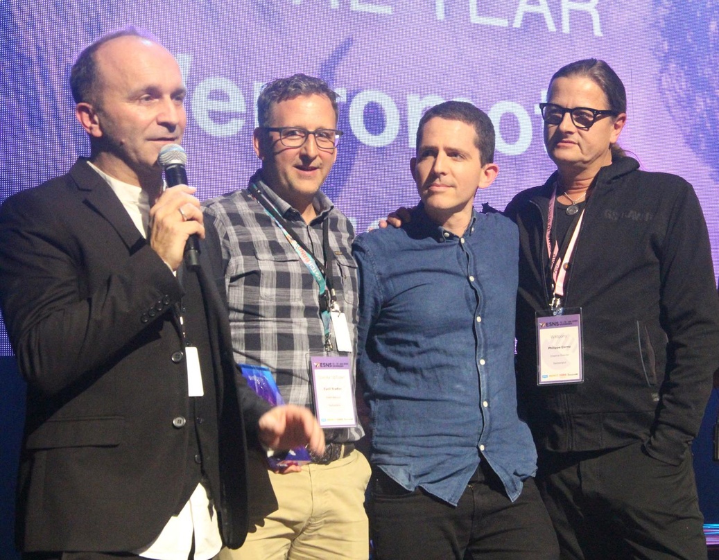 Bei den European Festival Awards: das Team von Wepromote um Christoph Huber (links)