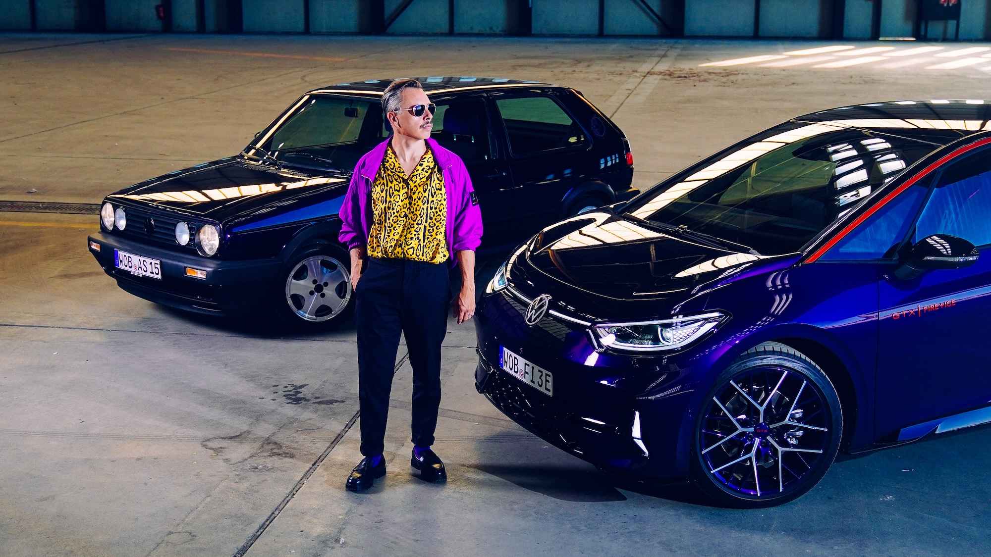 Zwischen Golf und ID.3: Purple Disco Machine.