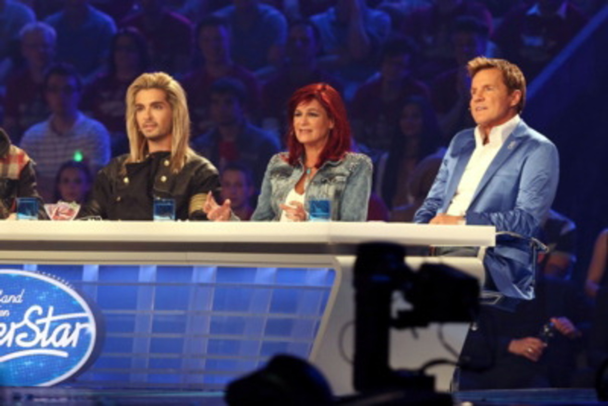 Brachten mehr ältere Zuschauer zum Einschalten: die Juroren (von links) Bill Kaulitz, Gaststar Andrea Berg und Dieter Bohlen