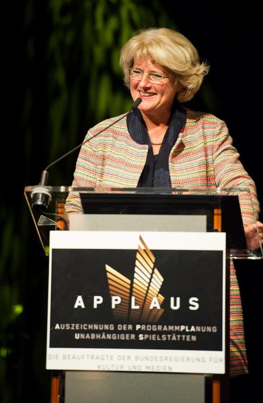 War 2017 bei der Preisverleihung des Applaus in Dresden dabei: Monika Grütters