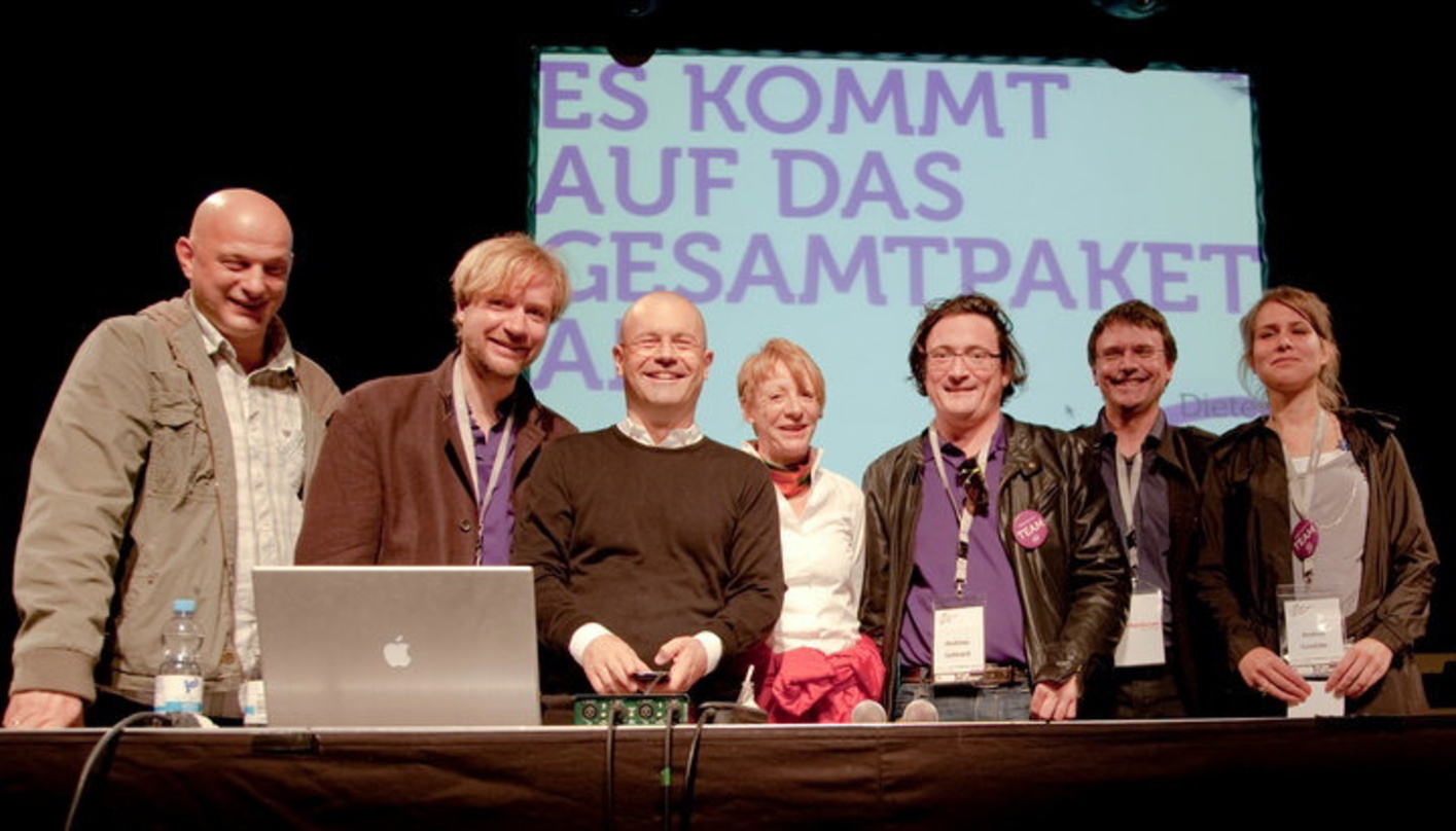 Gaben den Startschuss für die Berlin Music Week (v.l.n.r.): Olaf Kretschmar, Tim Renner, Martin Brem, Ingrid Walther, Andreas Gebhard, Wolfgang Senges und Andrea Goetzke