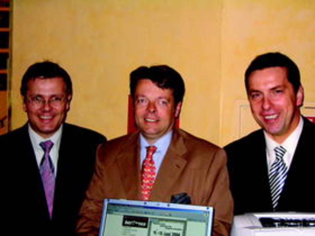 Sehen großes Potenzial in print@home (v.l.n.r.): Klaus Zemke, Peter Schwenkow und Thomas fischer