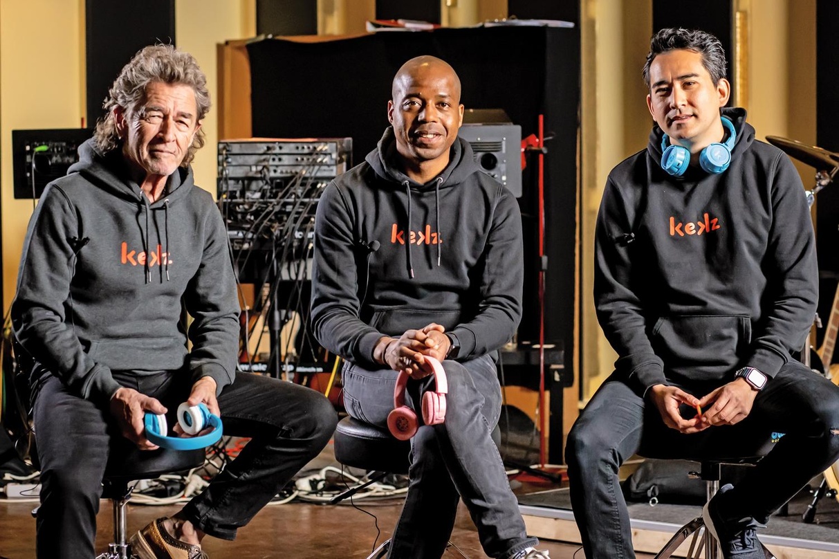 Ist als Gesellschafter bei Kekz eingestiegen: Peter Maffay (links) mit den Gründern Carl Taylor und Adin Mumma