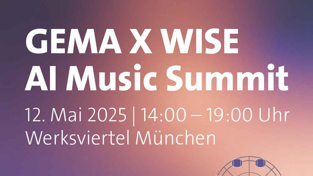 Spannungsfeld KI und Musik: Die Eckdaten zum AI Music Summit von GEMA und Wise.