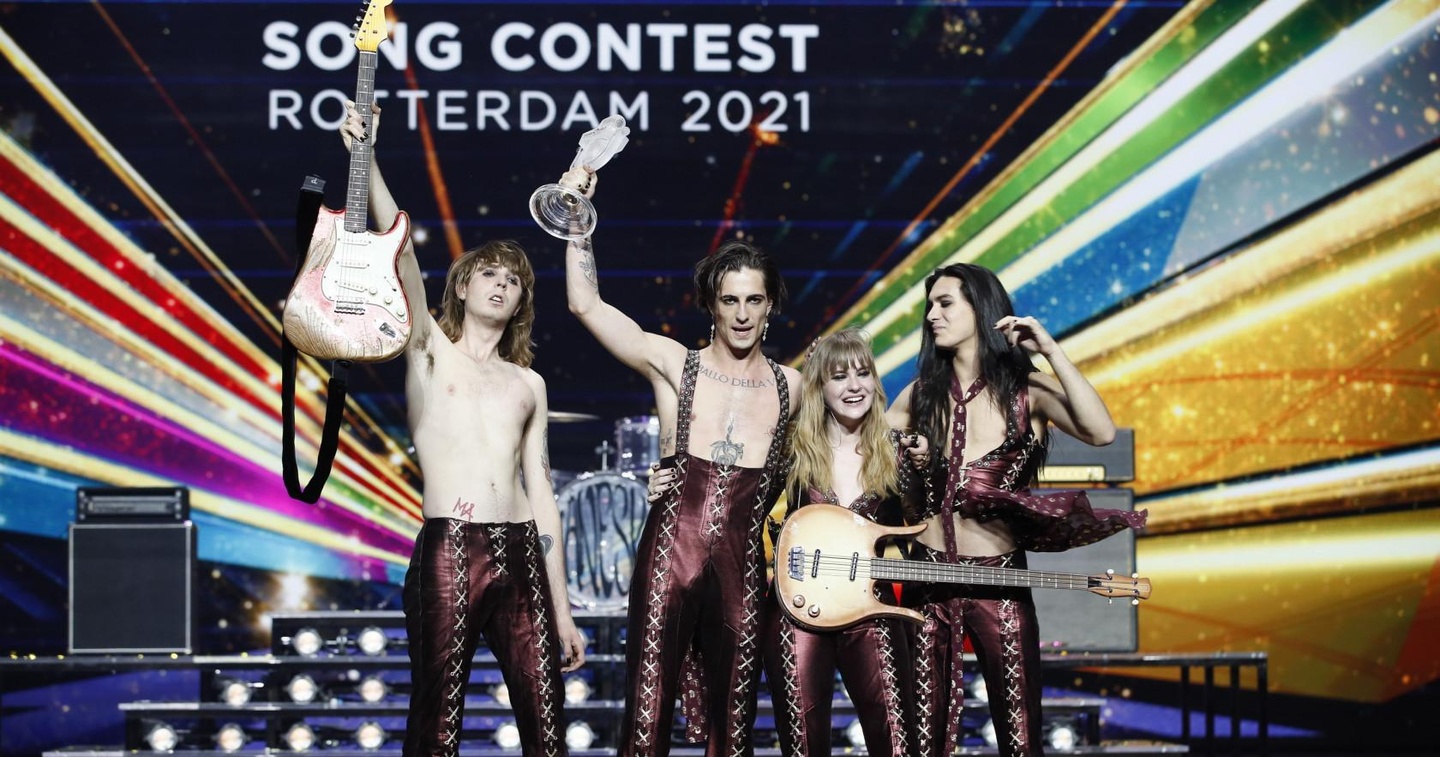 Hat den ESC 2021 gewonnen: die italienische Band Måneskin