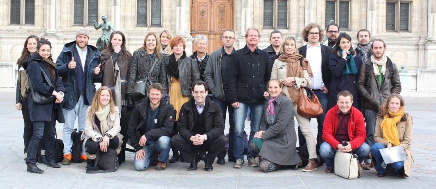 Erfahren viel über grüne Themen bei Festivals: die Teilnehmer der GO Group Workshops, hier 2013 in Paris