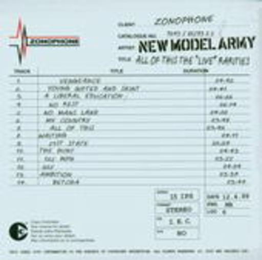 New Model Army – All Of This - The "Live" Rarities