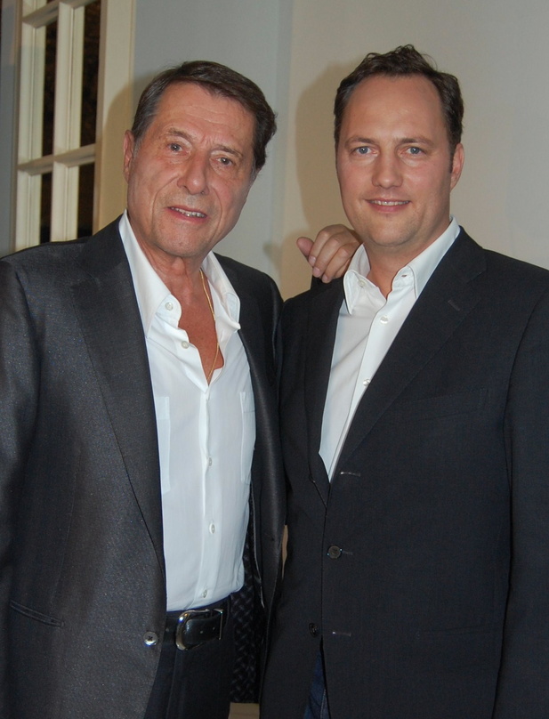 Präsentierten ihr Präsent zum 75.: Udo Jürgens und Edgar Berger