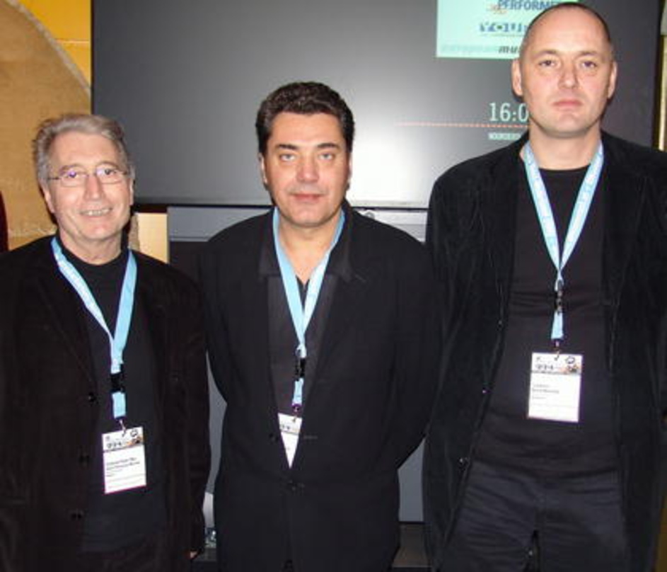 Unterwegs im Dienste Europas (v.l.n.r.): Jean-Francois Michel (Director European Music Office), Peter Smidt und ETEP-Leiter Ruud Berends
