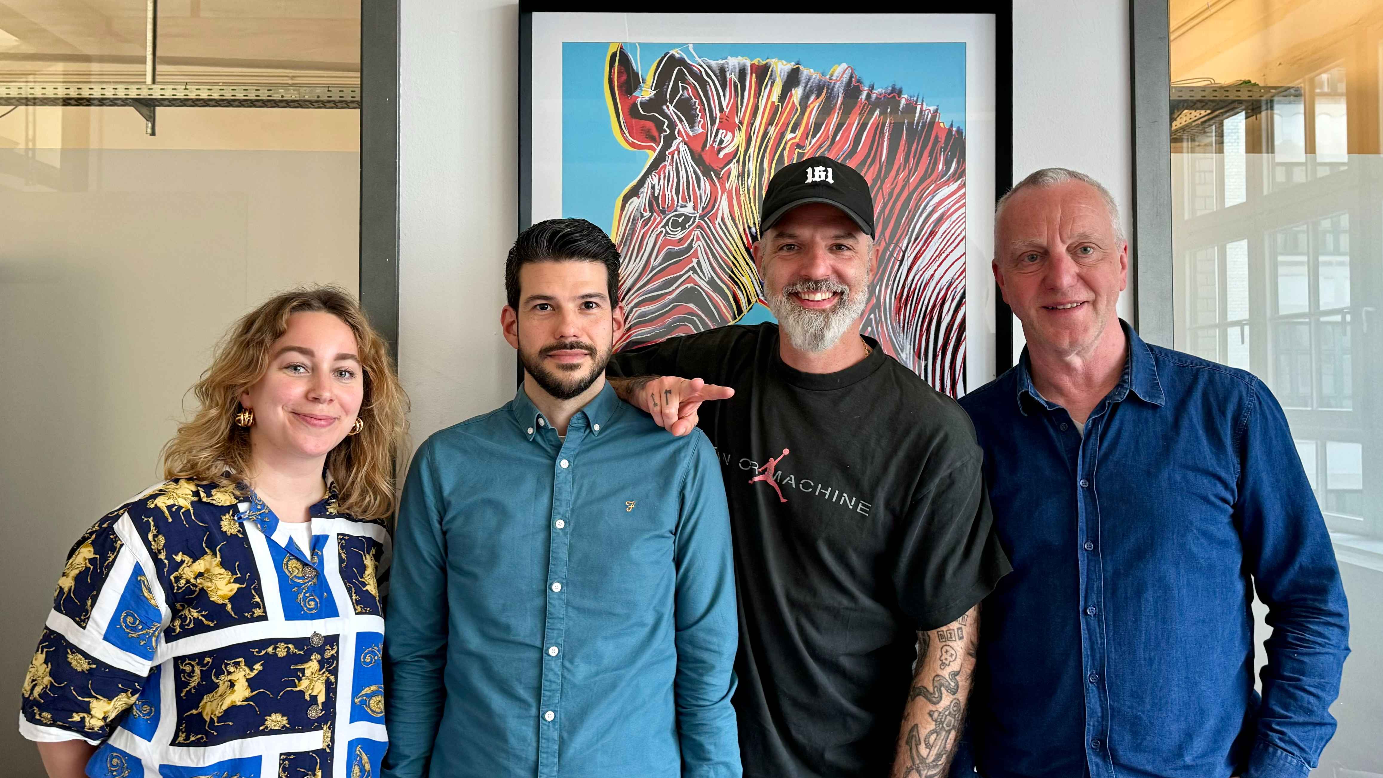 Trafen sich im Büro von Zebralution: Lisa Riepe (Head of Sales & Marketing Zebralution), Michael Schick (Director Strategy & New Business Zebralution), Danny ‘D-Bo’ Bokelmann und Konrad vo...
